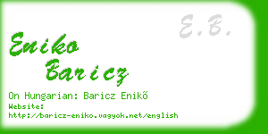 eniko baricz business card