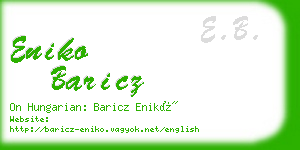 eniko baricz business card